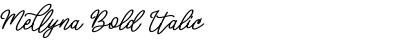 Mellyna Bold Italic